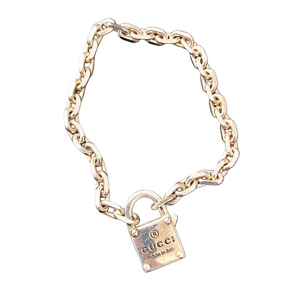 Authentic Gucci Rare Tom Ford Sterling Silver Padlock Bracelet